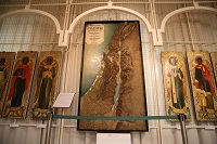 Рельефная карта Палестины на экспозиции. Музей истории религии.
