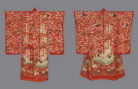 Верхнее кимоно для молодой женщины. Япония, 1850-1880 гг.