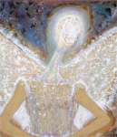 Эдвард Беккерман. Ангел мира. 2006. Холст, смешанная техника. 160 x 132 см