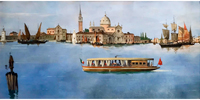 Джованни Бьязин (1835-1912), Витторио Бьязин (1860-1926). Панорама Венеции (Версия II), фрагмент после 1888