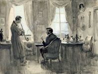 Пушкин в рабочем кабинете. 1965