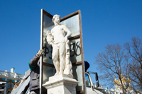 Царскосельские статуи встречают весну