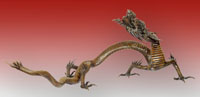 Дракон-курильница. Скульптура. Япония. XVIII в. Металл, литье, чеканка.