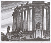 А. В. Васильев. Проект монумента в честь прорыва блокады Ленинграда. 1943 (Все представленные изображения из каталога выставки)