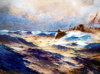 А. В. Ганзен. Миноносец в Балтийском море. 1910 