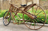 Н.И. Мельников. Велосипед деревянный. 1909 г. 