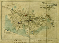 Е. Траскин. План позиции при селе Бородине, близ города Можайска 1812 года августа 26 го