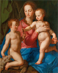 Аньоло Бронзино. Мадонна с младенцем и маленьким св. Иоанном Крестителем. Ок. 1546 г.