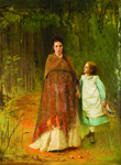 И.Н. Крамской. Портрет жены художника с дочерью. 1875 г.