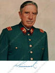 Фотопортрет с автографом  Президента Чили Аугусто Пиночета,1996 г.
