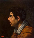 Мужская голова в профиль. Около 1616-1617 гг. Диего Веласкес де Сильва. Холст, масло