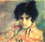 Портрет неизвестной. В.А. Серов. 1895