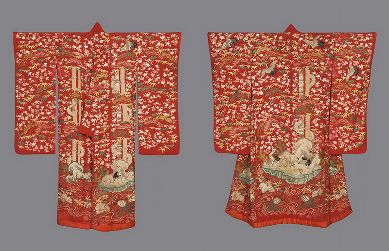 Верхнее кимоно для молодой женщины. Япония, 1850-1880 гг.