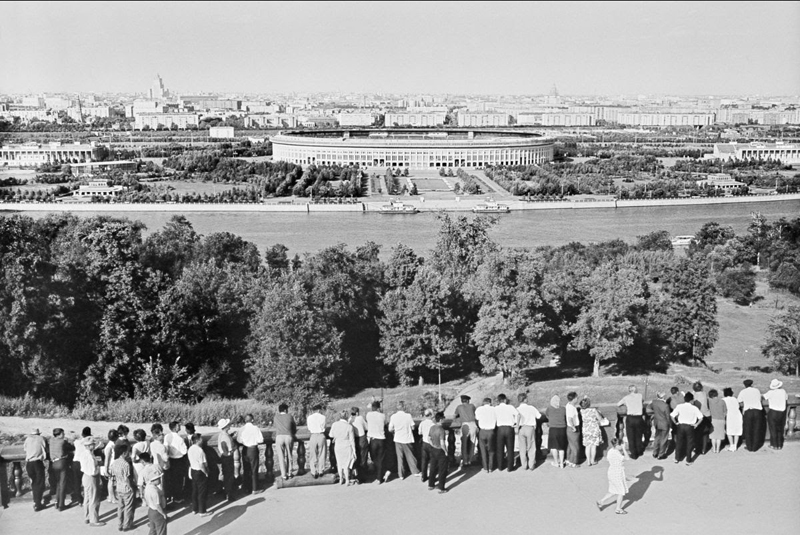 Михаил Трахман. Вид с Ленинских гор. 1960-е © Галерея Люмьер