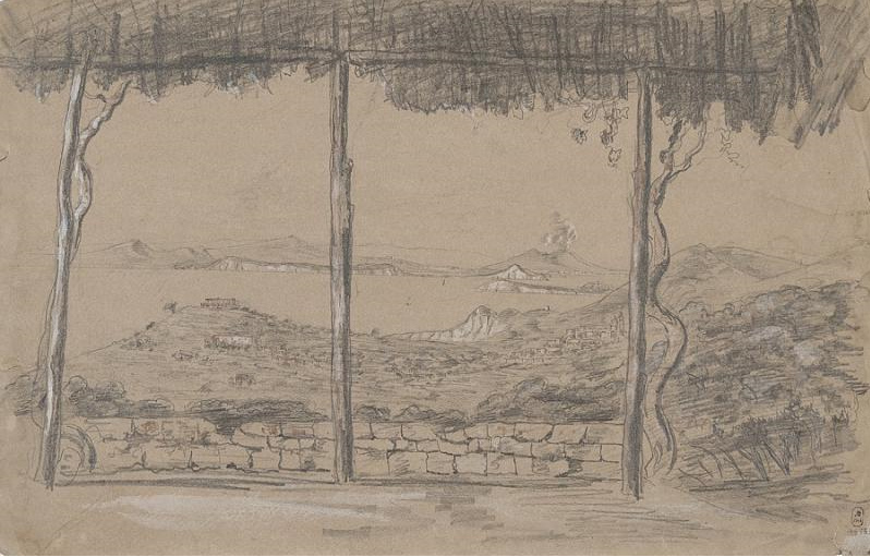 П.С. Строганов. Сорренто. Вид на Неаполитанский залив. 1840. ГРМ