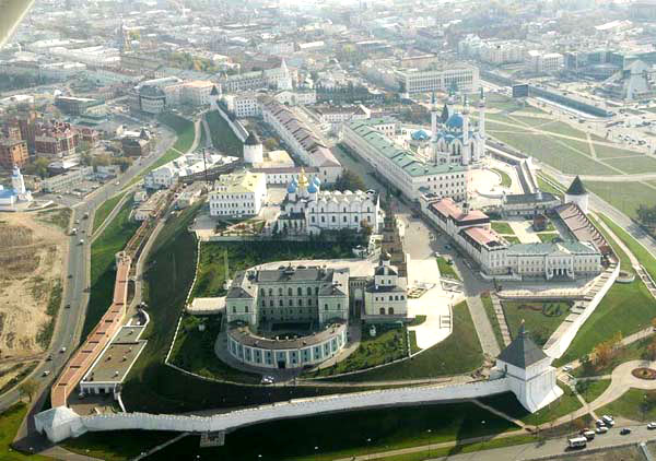 Панорама Казанского Кремля с высоты птичьего полета