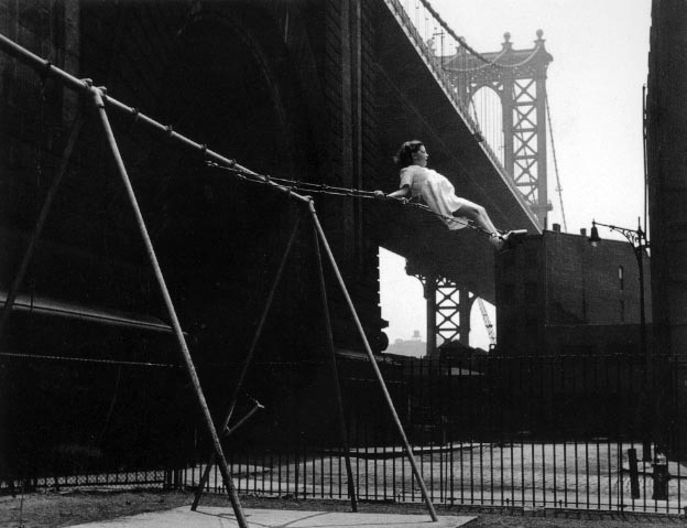 Walter Rosenblum. Girl on a Swing. Pitt Street. 1938