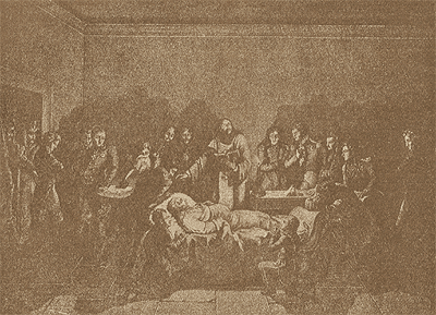 Смерть Кутузова. (Грав. Карделли).