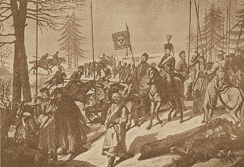 М.И. Платов в походе. (Шадова).