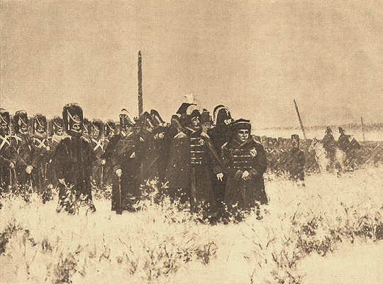 Наполеон при Березине. (Эскиз Верещагина).