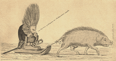 «Французский вояжер в 1812 г.». (Теребенев).