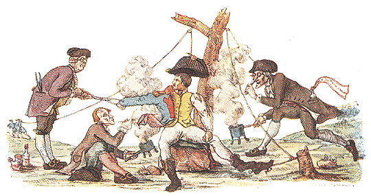 «Карантин для Наполеона по возвращении его из России». Карикатура И.И. Теребенева.