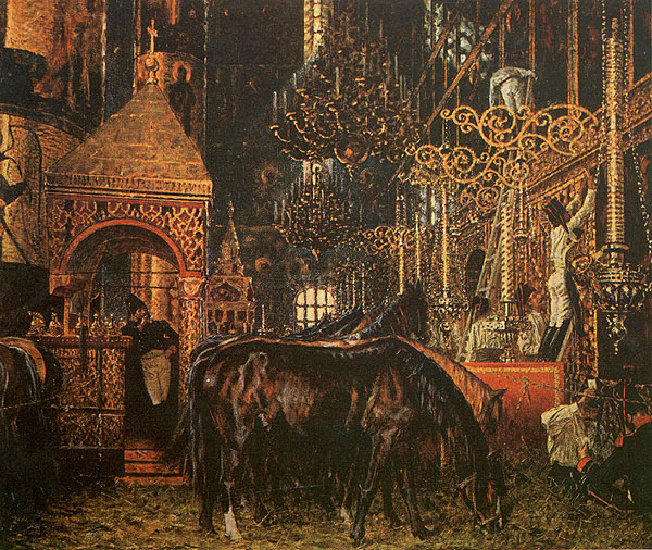 В.В. Верещагин. В Успенском соборе