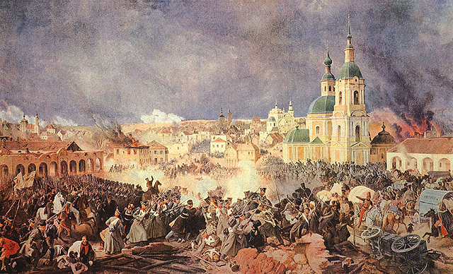 П. Гесс. Сражение при Вязьме 22-го октября.
